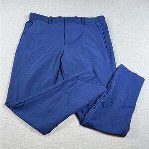 NWT Layer8 Men’s L Blue Standard Fit Tapered Leg Athletic Wear Performance Pants